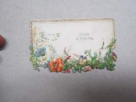 Allt godt på denna dag -kiiltokuva / kortti 1800-luvulta