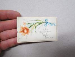 Den som beder, han får -kiiltokuva / kortti 1800-luvulta