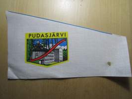 Pudasjärvi -kangasmerkki, matkailumerkki, leikkaamaton