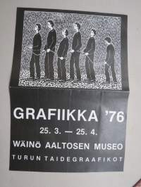 Grafiikka 1976 - Turun Taidegraafikort - Wäinö Aaltosen museo -näyttelyjuliste / näyttelyluettelo