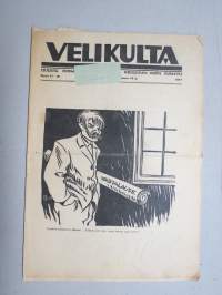 Velikulta 1917 nr 17 & 18 -satiiri-, pilalehti, pilapiirroksia, huumoria