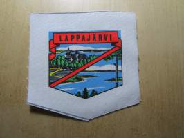 Lappajärvi -kangasmerkki, matkailumerkki, leikkaamaton