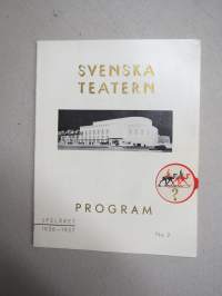 Svenska Teatern Helsingfors program spelåret 1936-37 Vi unga människor -käsiohjelma
