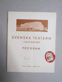 Svenska Teatern Helsingfors program spelåret 1937-38 Jean -käsiohjelma