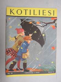 Kotiliesi 1935 nr 19 lokakuu Kansikuva Martta Wendelin (lapset syyssateessa) , Hilda Ihamuotila Histan kartanon emäntä, riistaruokia