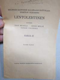 Lentolehtinen 1917 - Helsingin kaupungin kalliinajan kotitalouskomitea - Sarja II -ruokaa vähäarvoisista lihoista sekä vihanneksista