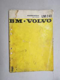 Bolinder-Munktell BM Volvo LM 841 Reservdelskatalog - Parts Catalogue -varaosaluettelo