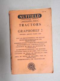 Nuffield Universal Three & Four - 3 & 4 tractors Graphoref 2 owner´s service parts list -varaosaluettelo