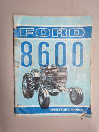 Ford 8600 traktori -käyttöohjekirja, englanninkielinen