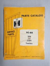 International Harvester TC-88 - 504 and 2504 Tractors parts catalog -traktori, varaosaluettelo