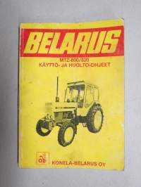 Belarus MTZ-800 / 820 traktori -käyttöohjekirja / huolto-ohjekirja
