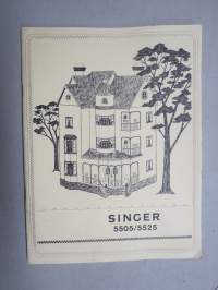 Singer 5505 / 5525 ompelukone -käyttöohjekirja, kolmella eri kielellä; suomi & ruotsi