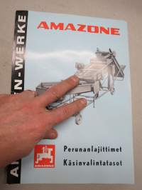 Amazone Perunanlajittimet - käsinvalintatasot -myyntiesite