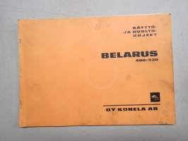 Belarus 400 / 420 traktori -käyttöohjekirja / huolto-ohjekirja