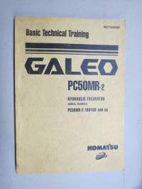 Komatsu Galeo PC50MR-2 Hydraulic Excavator - Basic Technical Training -teknistä tietoa ja ominaisuuksia