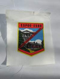 Espoo - Esbo - Espoon kartano - Esbogålrd -kangasmerkki, matkailumerkki, leikkaamaton