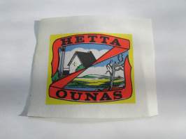 Hetta - Ounas -kangasmerkki, matkailumerkki, leikkaamaton