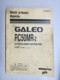 Komatsu Galeo PC50MR-2 hydraulinen kaivinkone sarjanumerosta F01082 ja siitä ylöspäin -käyttöohjekirja / huolto-ohjekirja