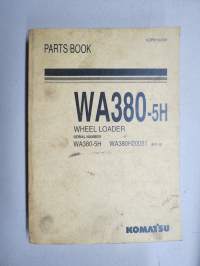 Komatsu WA380-5H Wheel Loader serial number WA380H20051 and up Parts Book -varaosaluettelo