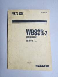 Komatsu WB93R-2 Backhoe Loader serial number 20001 and up Parts Book -varaosaluettelo
