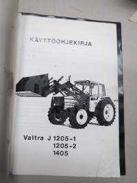Valtra J 1205-1, 1205-2, 1405 kuormaaja -käyttöohjekirja KOPIO