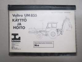 Valtra UM 855 kaivurikuormain -käyttöohjekirja