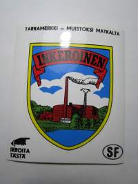 Inkeroinen -tarra, matkamuistotarra 1970-luvulta