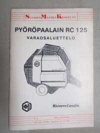 Rivierre-Casalis Pyöröpaalain RC 125 -varaosaluettelo