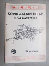 Rivierre-Casalis Kovapaalain RC42 -varaosaluettelo