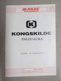 Kongskilde Paluuaura -käyttöohjekirja / varaosaluettelo