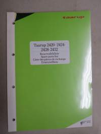 Taarup 2420, 2424, 2428, 2432 Spare Parts Book -varaosaluettelo