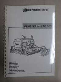 Kongskilde Juko Demeter Multiseed Hinattava kylvölannoitin -Spare Parts Catalog / varaosaluettelo