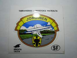 Joroinen -tarra, matkamuistotarra 1970-luvulta