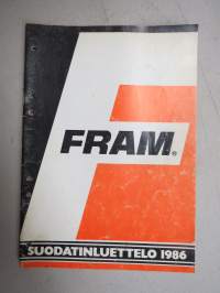 Fram suodatinluettelo 1986