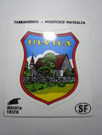 Ulvila -tarra, matkamuistotarra 1970-luvulta