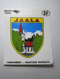 Jaala -tarra, matkamuistotarra 1970-luvulta