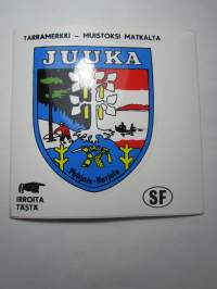 Juuka -tarra, matkamuistotarra 1970-luvulta