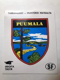 Puumala -tarra, matkamuistotarra 1970-luvulta