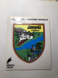 Järvenpää Ainola -tarra, matkamuistotarra 1970-luvulta
