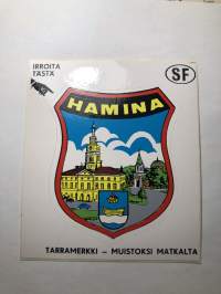 Hamina -tarra, matkamuistotarra 1970-luvulta