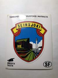 Seinäjoki -tarra, matkamuistotarra 1970-luvulta