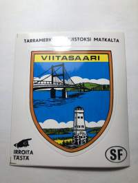 Viitasaari -tarra, matkamuistotarra 1970-luvulta