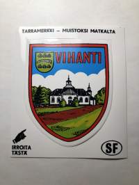 Vihanti -tarra, matkamuistotarra 1970-luvulta