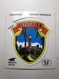 Jyväskylä -tarra, matkamuistotarra 1970-luvulta