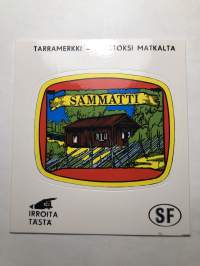 Sammatti -tarra, matkamuistotarra 1970-luvulta