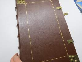 Biblia 1642 näköispainos, kokonahkaiset kannet, 1. suomalainen raamattu - faksimilepainos 1942