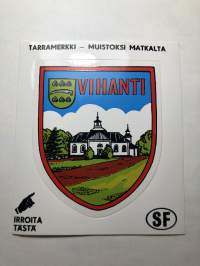 Vihanti -tarra, matkamuistotarra 1970-luvulta