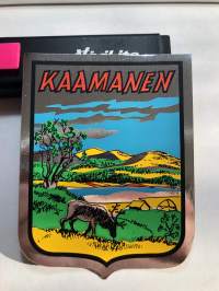 Kaamanen -tarra, matkamuistotarra 1970-luvulta