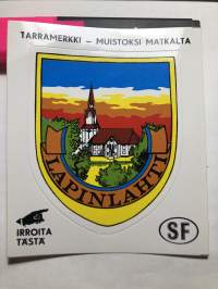 Lapinlahti -tarra, matkamuistotarra 1970-luvulta