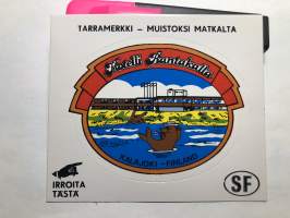 Hotelli Rantakalla Kalajoki - Finland -tarra, matkamuistotarra 1970-luvulta